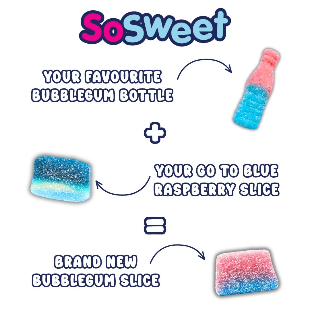 SoSweet Bubblegum Slices - 1kg Bag | Vegetarian Friendly | Classic Pick & Mix 4