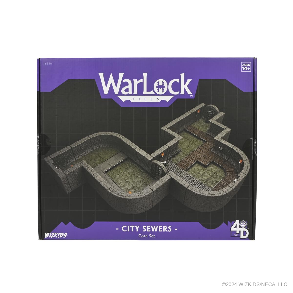 WizKids WarLock Tiles Core Set: City Sewers | Modular Tile-Based Game System 2