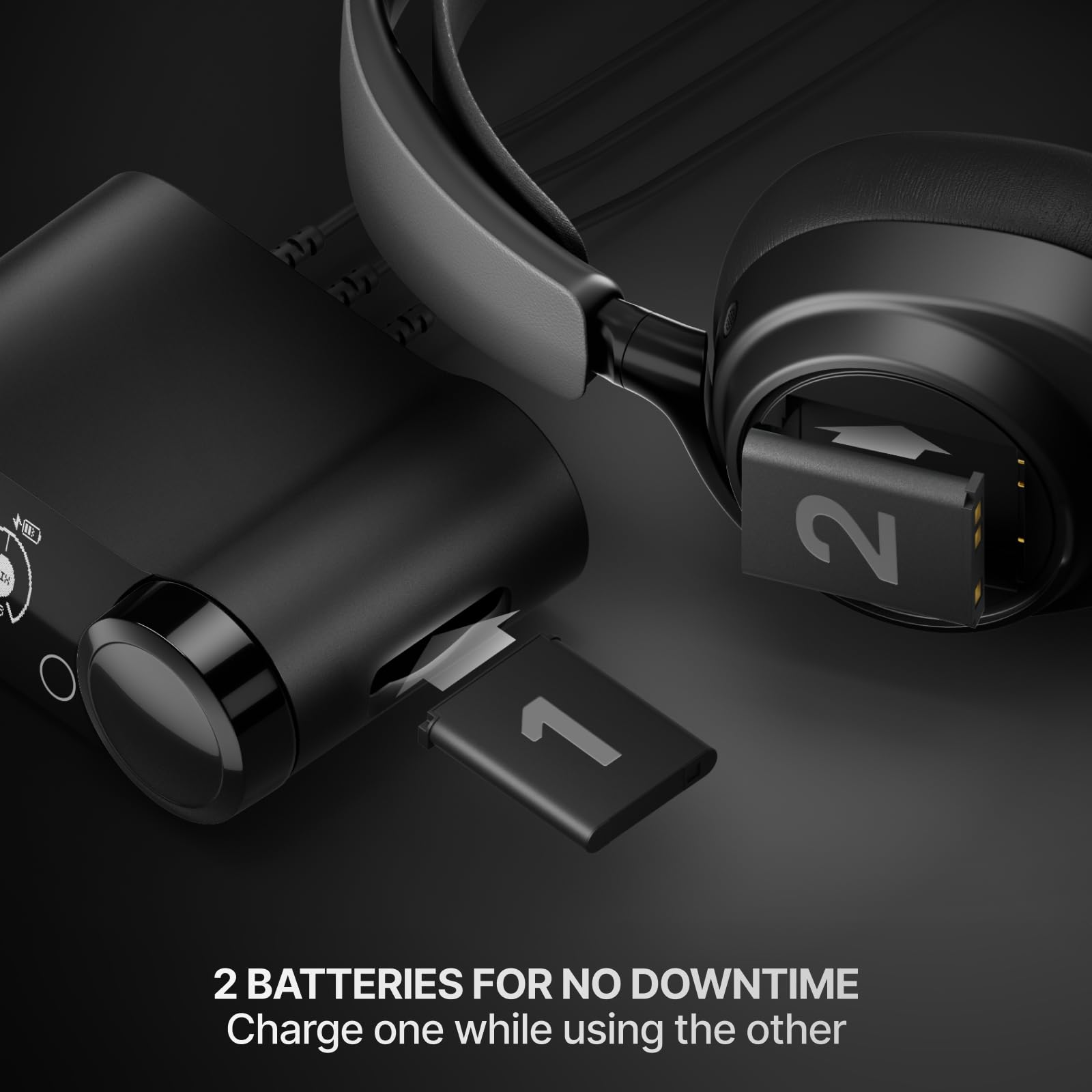 SteelSeries Arctis Nova Elite - Hi-Res Wireless Gaming Headset with ANC, Carbon Fiber Drivers & Swappable Batteries