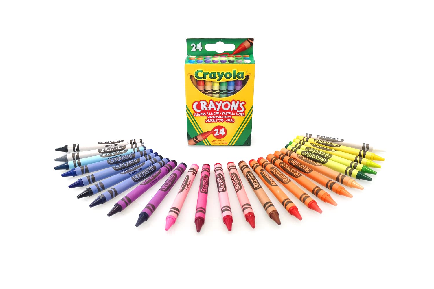 CRAYOLA Crayons - 24 Vibrant Wax Colours | Double Wrapped Strength | Ages 3+