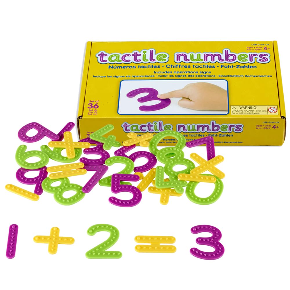 Learning Resources Tactile Numbers & Operations - Sensory Math Learning for Ages 4+ 11