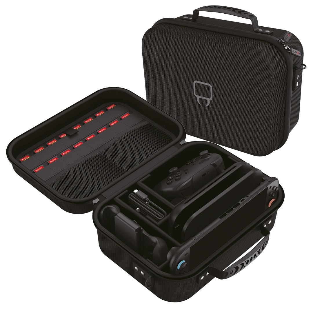Venom Deluxe Travel Case for Nintendo Switch 2 - Black | TPU Material | 820g Weight