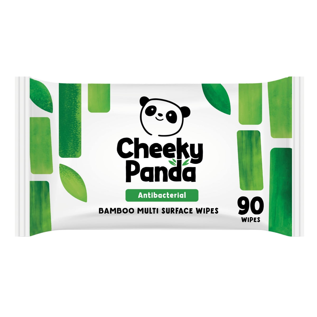 The Cheeky Panda Antibacterial Bamboo Wipes - 100 Wipes, Kills 99.99% of Bacteria