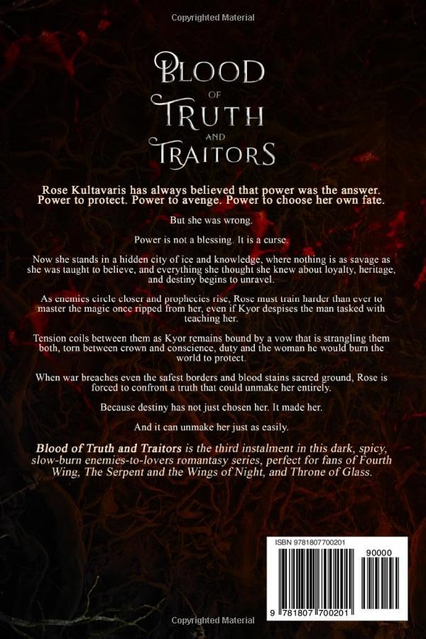 Aria Ashbrook Blood of Truth and Traitors - Dark Enemies-to-Lovers Fantasy Romance Novel, Paperback