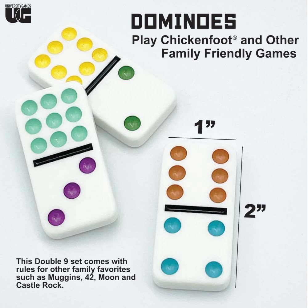 Front Porch Classics Double 9 Dominoes in a Tin 2