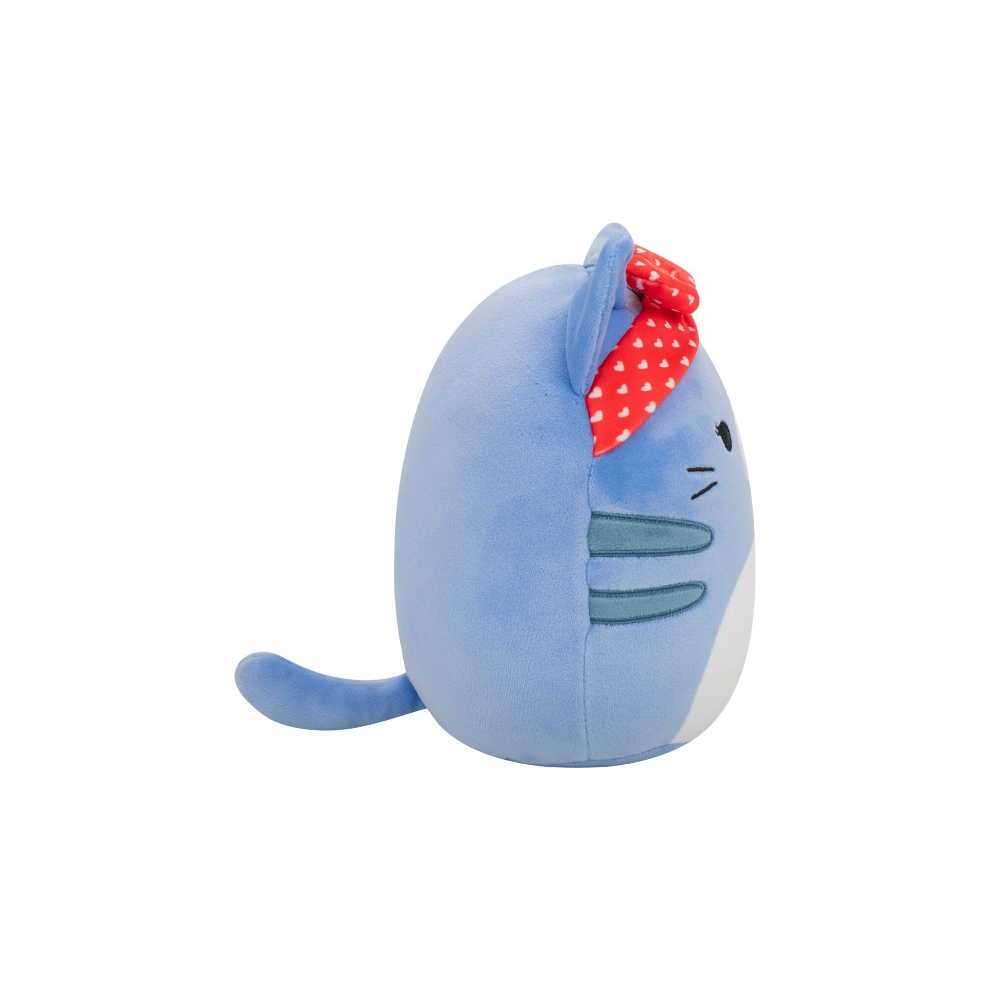 Squishmallows 7.5-Inch Carizma the Blue Tabby Cat Valentine's Plush 4