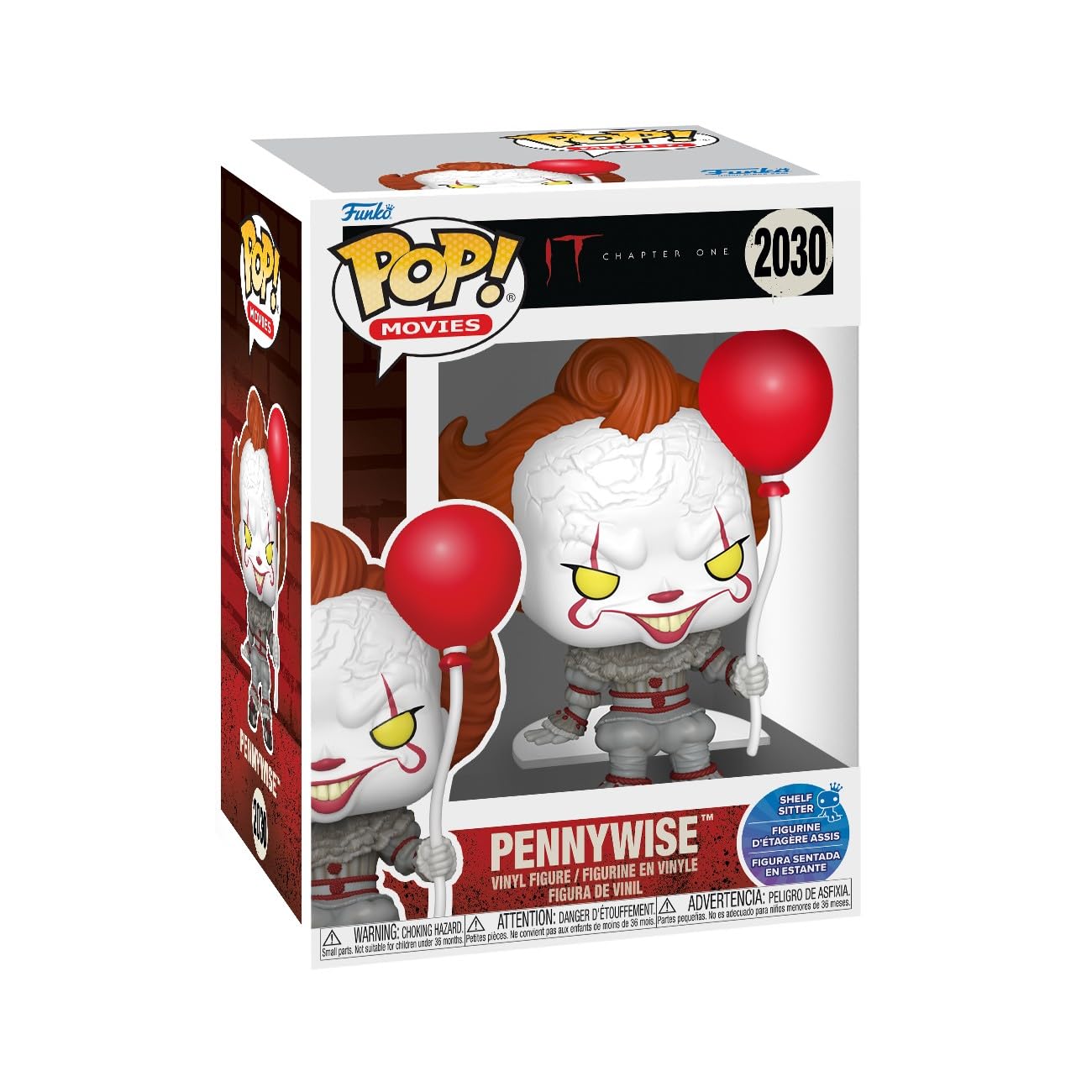 Funko POP! Pennywise Sitting Shelf Sitter Vinyl Figure | 3.75 in | Multicolor 1