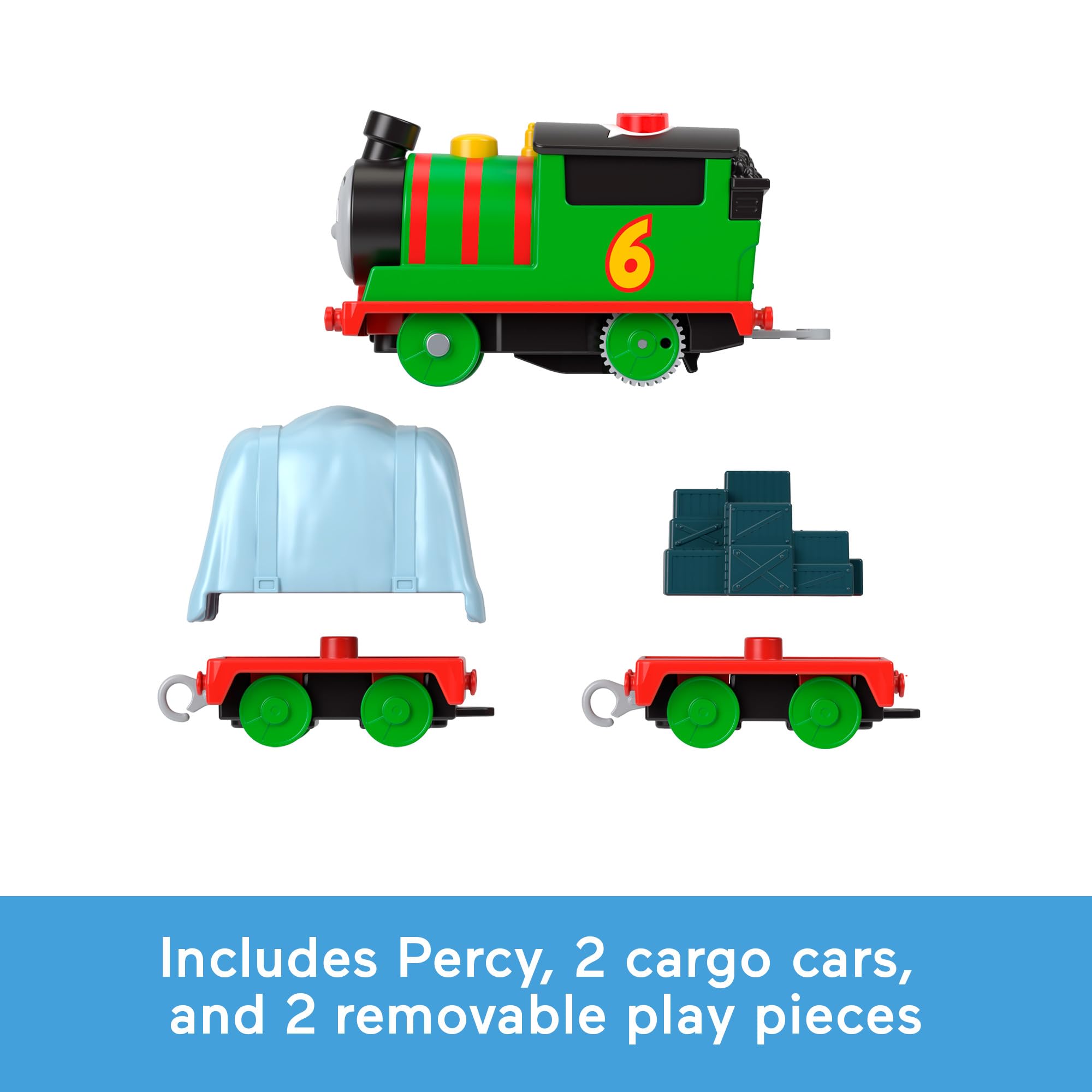 Fisher-Price Thomas & Friends Talking Percy Motorized Toy Train HWY32 | Ages 3+ 5