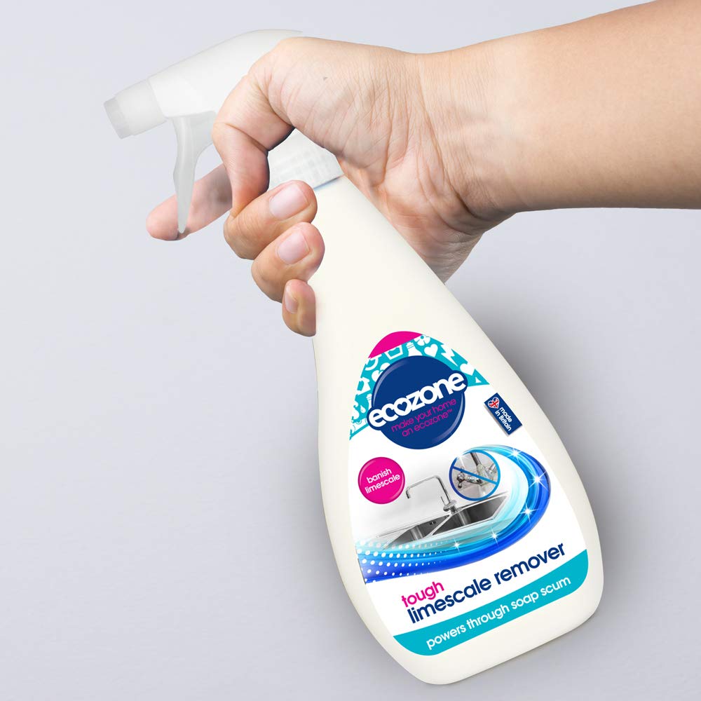 Ecozone Limescale Remover Spray for Bathroom & Kitchen | 500 ml | Unscented