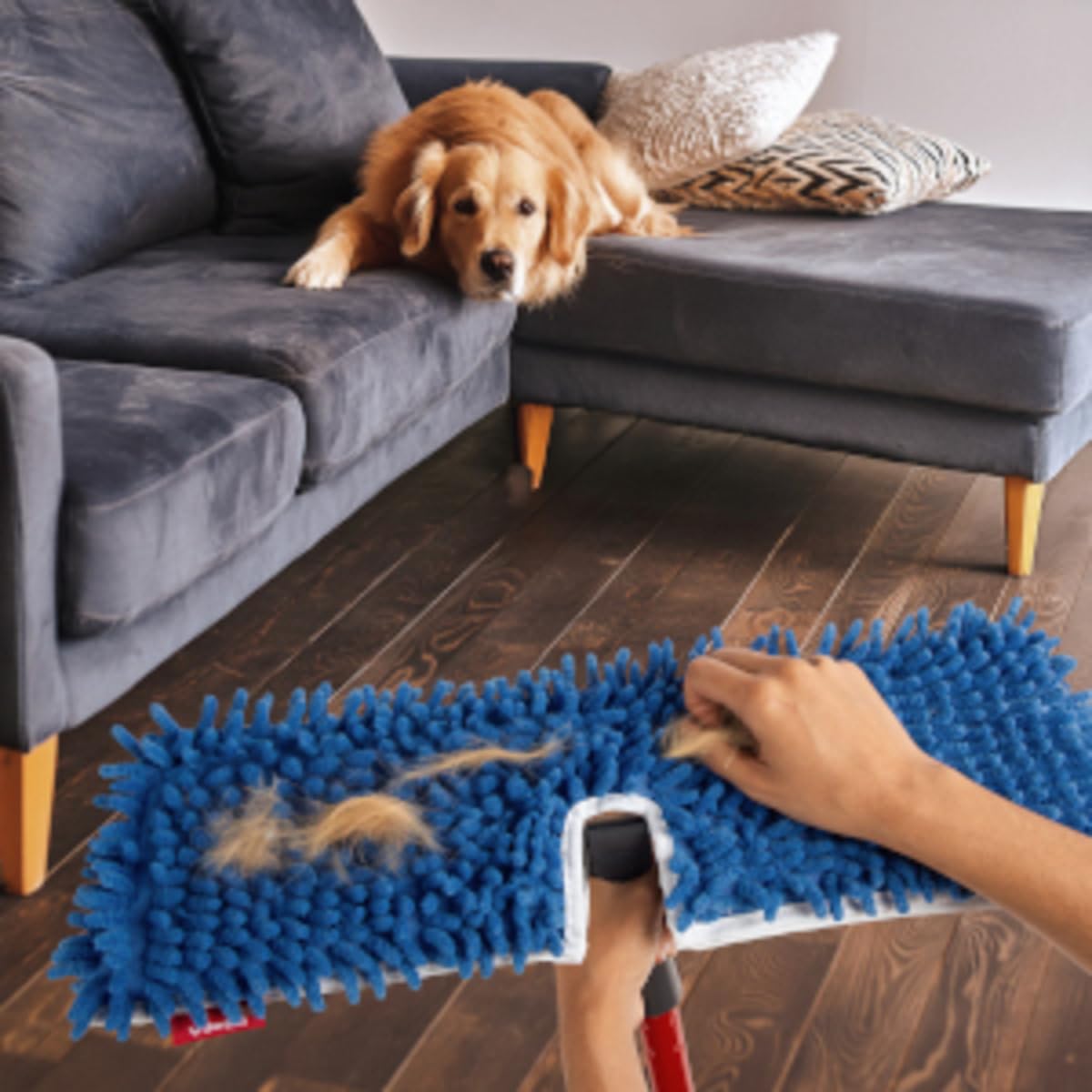 Vileda Pet Pro Microfibre Flip Mop - 2-Sided Wet & Dry Cleaning for All Hard Floors 4