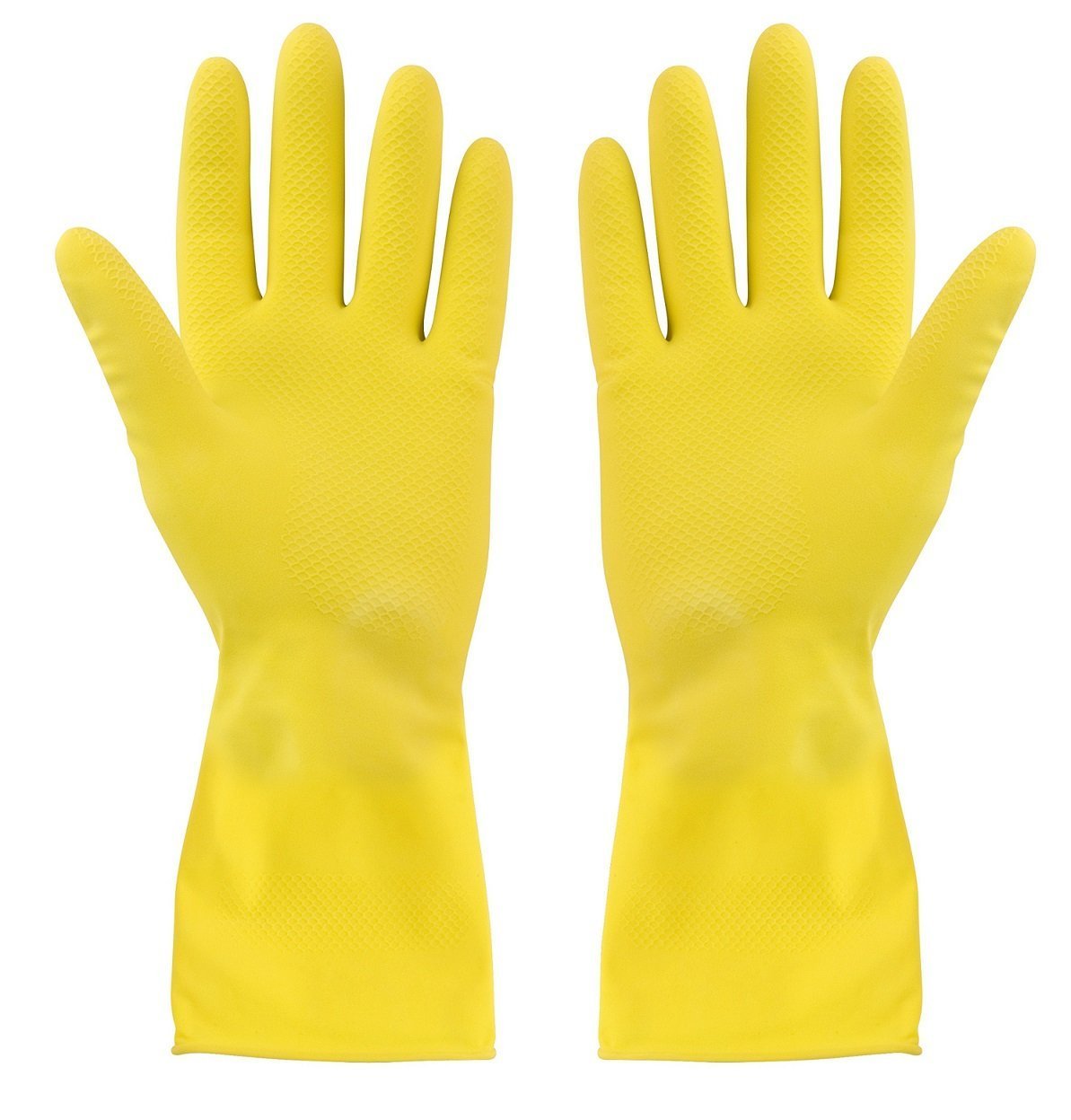 Elliott Household Rubber Cleaning Gloves - XL Size, Yellow, Chemical Resistant | Pack of 2