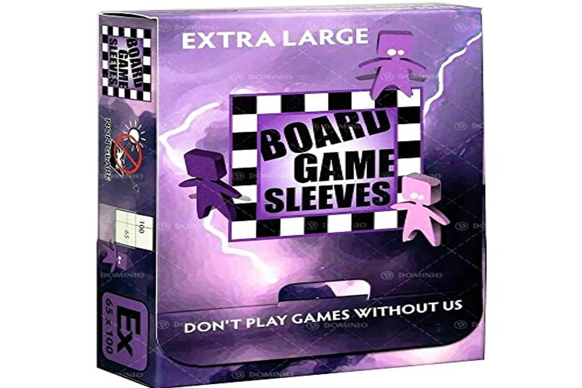 Arcane Tinman Extra Large Non-Glare Board Game Sleeves 65x100mm Clear