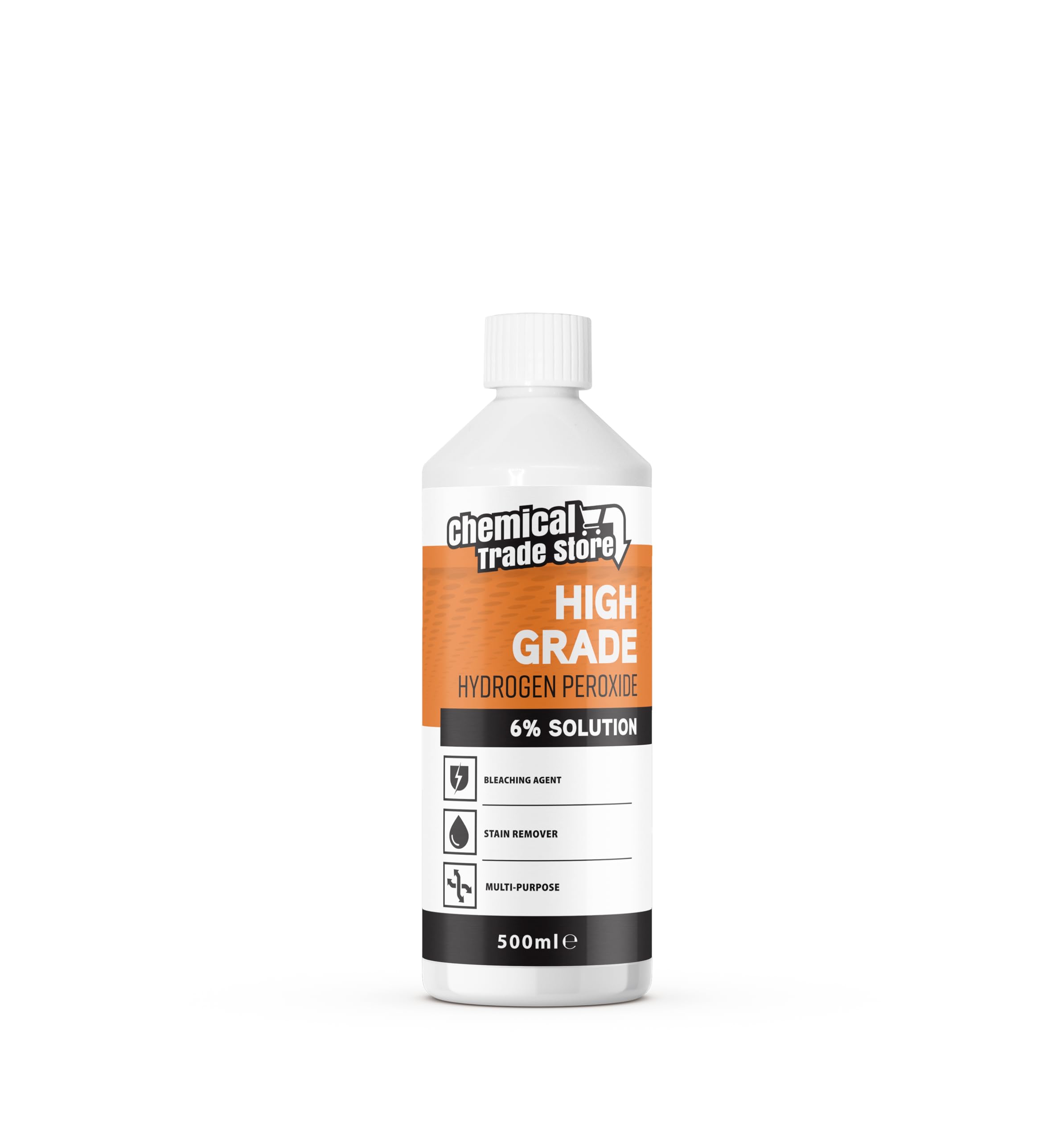 Chemical Trade Store Hydrogen Peroxide Solution 6% Multi-Purpose Cleaner | 500 ml Liquid 1