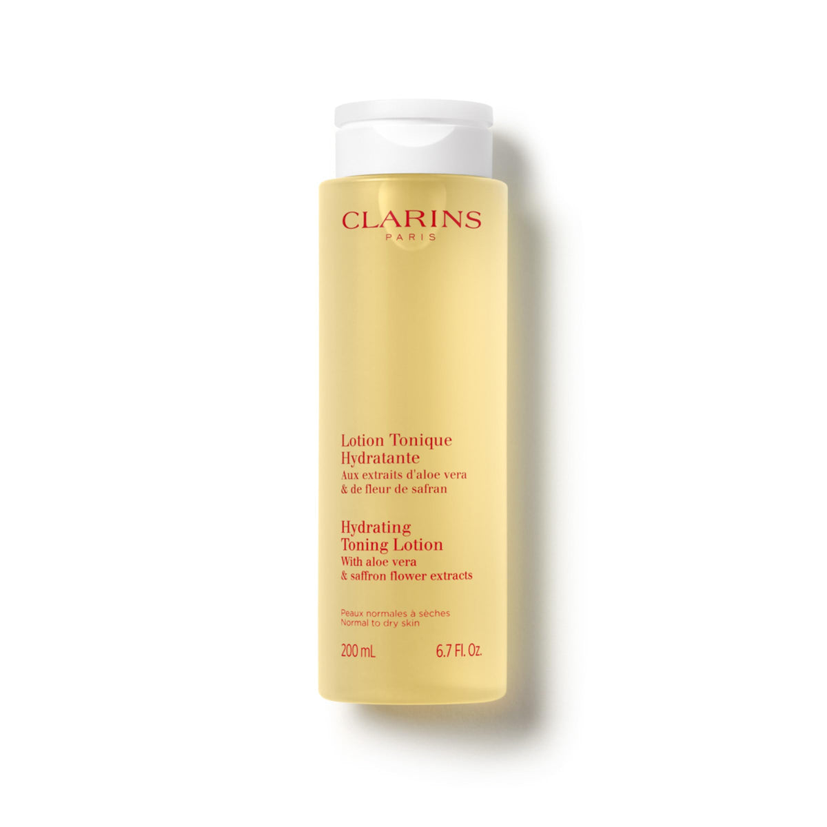 Clarins Hydrating Toning Lotion - Alcohol-Free Toner with Aloe Vera & Rose Scent | 200ml
