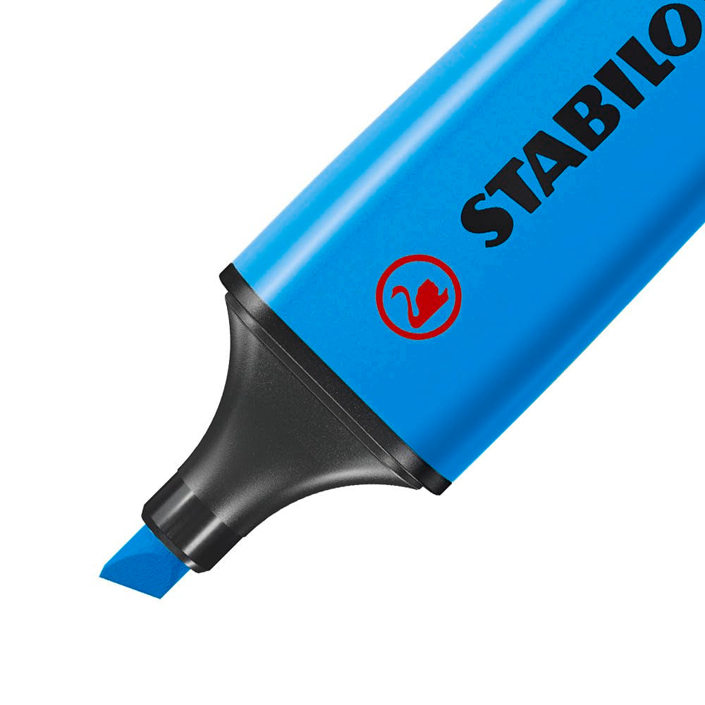 STABILO BOSS ORIGINAL Highlighter - Pack of 6 Assorted Colours | 2mm & 5mm Line Widths | 4 Hour Cap-Off Time 3
