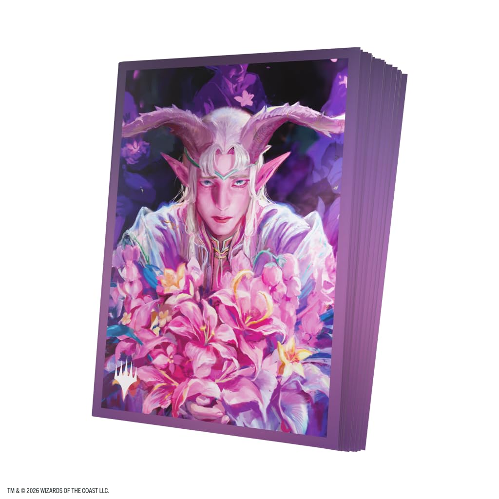 Gamegenic MTG Lorwyn Eclipsed Sleeves Dawnhand Eulogist | 105 Count | Multicoloured Plastic Sleeves 2