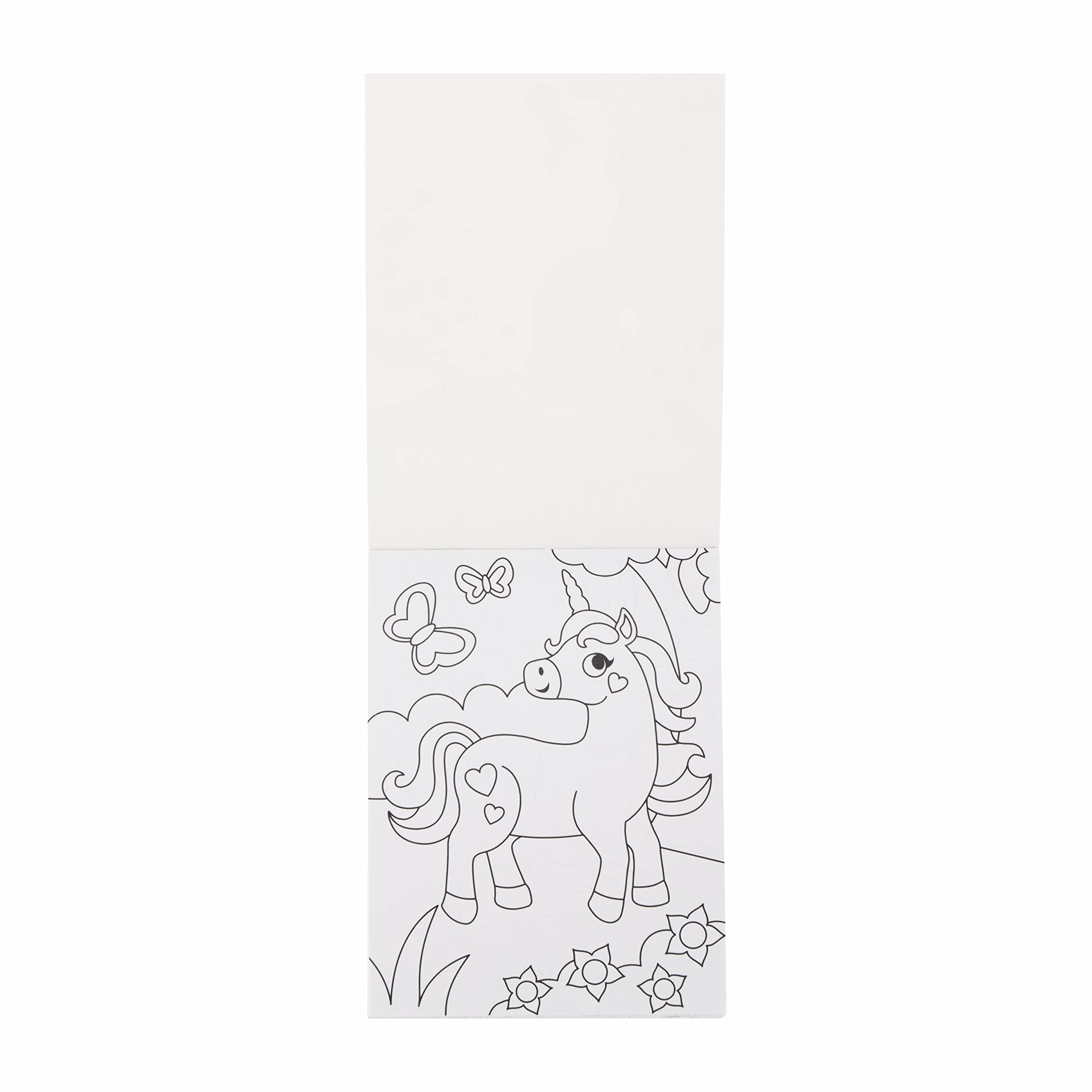 Baker Ross FE577 Mini Colouring Books - Pack of 12 | 20 Pages Each | 12 x 16 cm