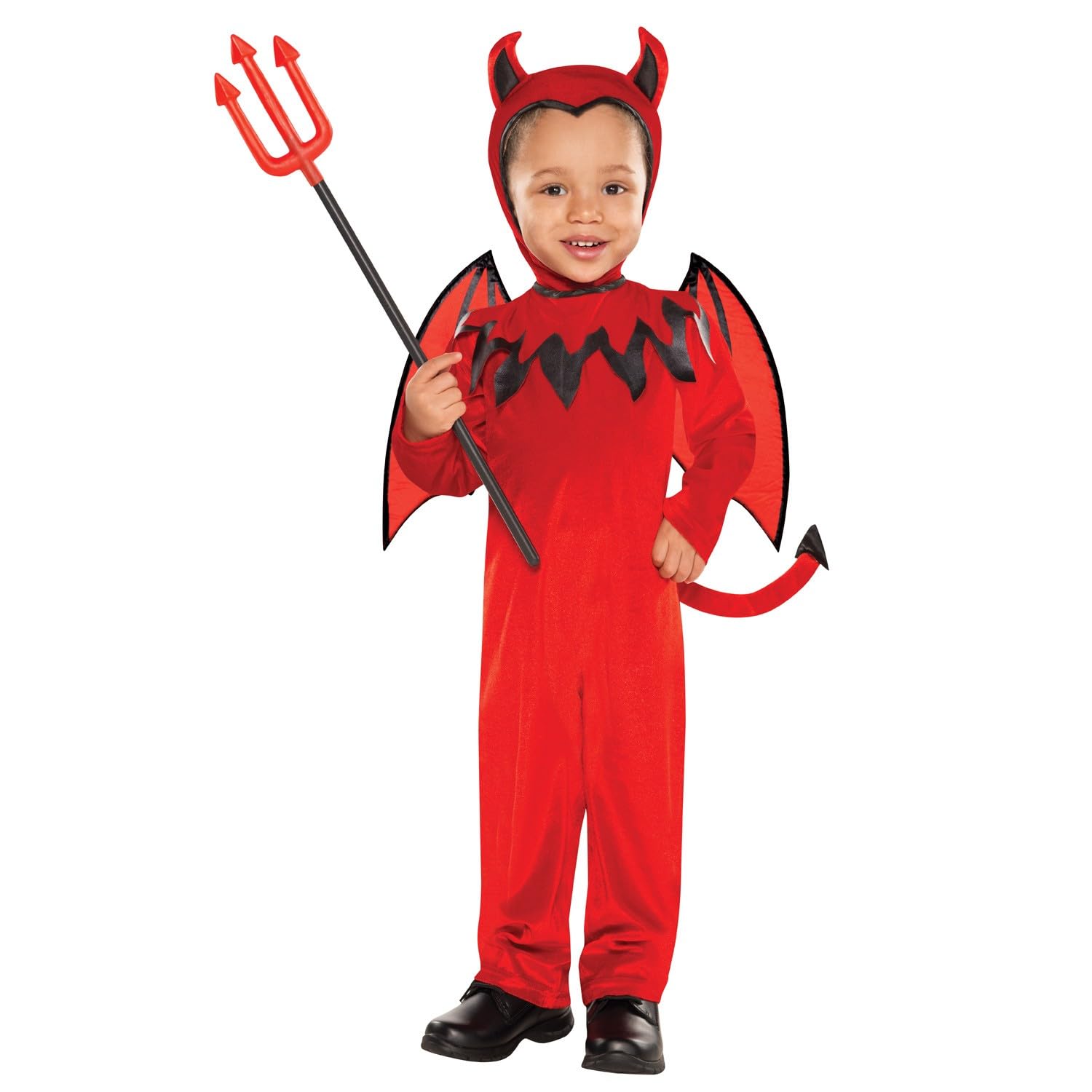 AMSCAN Little Red Devil Costume - Toddler Fancy Dress for Kids Boys Girls 4