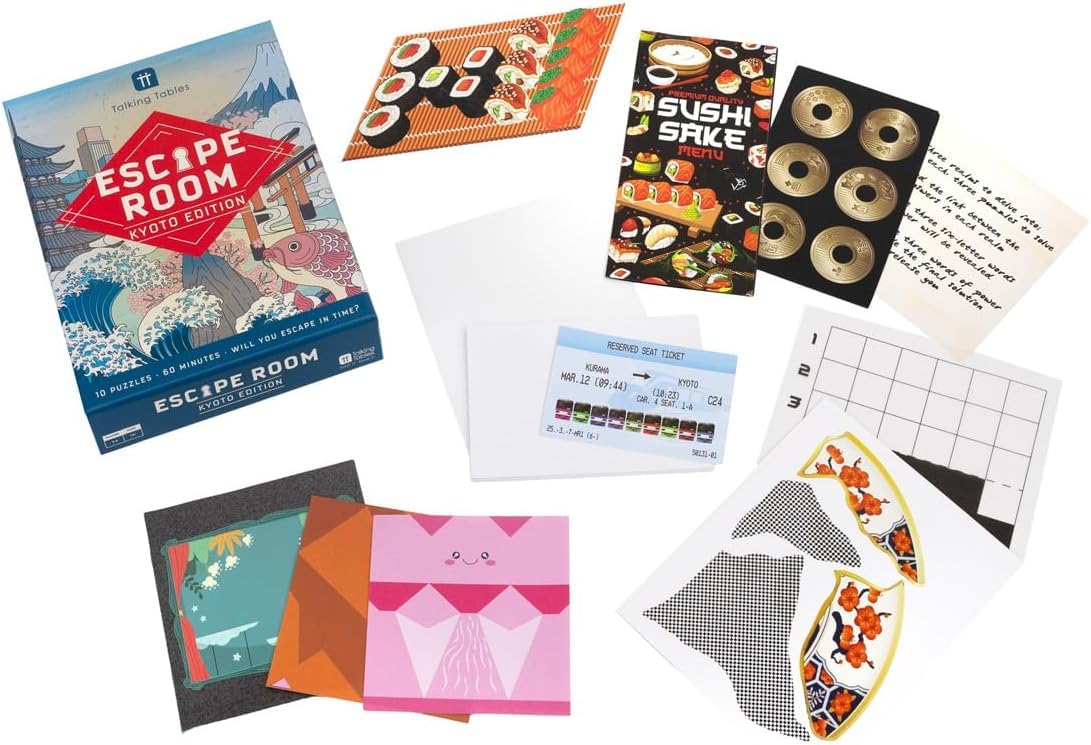 Talking Tables Host Your Own Escape Room Game Kyoto Edition - Interactive Puzzle Game for Families 4
