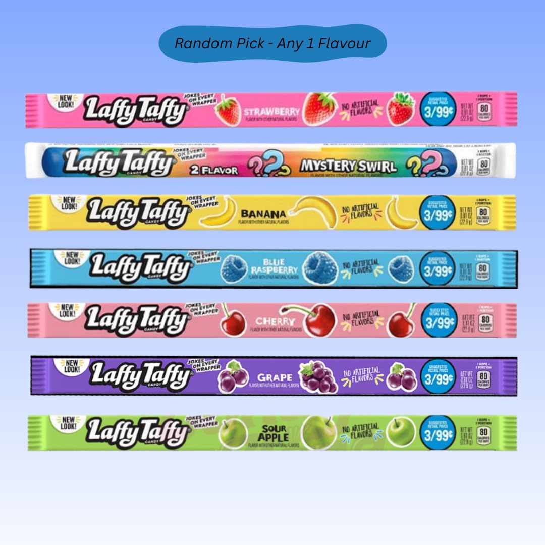 Picaboxx American Candy Gift Box - Nerds, Laffy Taffy, Mike & Ike | Soft & Hard Candy Assortment 3