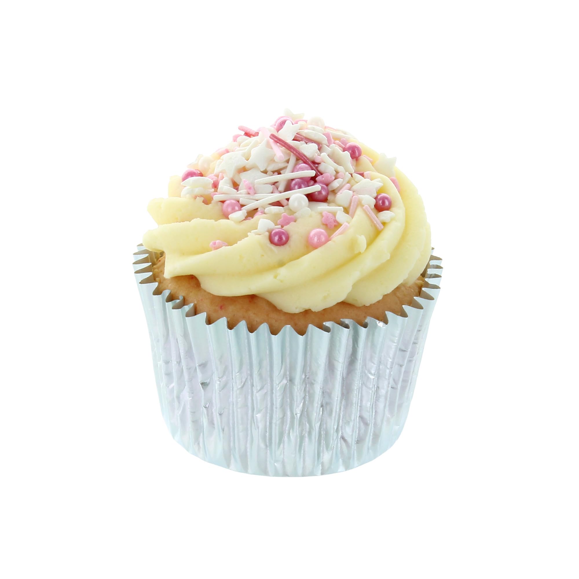 Baked with Love Pink Sprinkles - Pink & White Sugar Mix | 90g Resealable Bottle 5