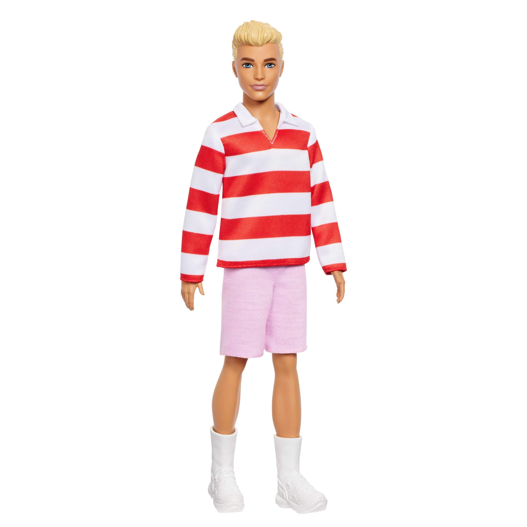 Barbie Fashionistas Ken Doll #241 with Blonde Hair | Pink Shorts & White Sneakers | 11.811 in 1