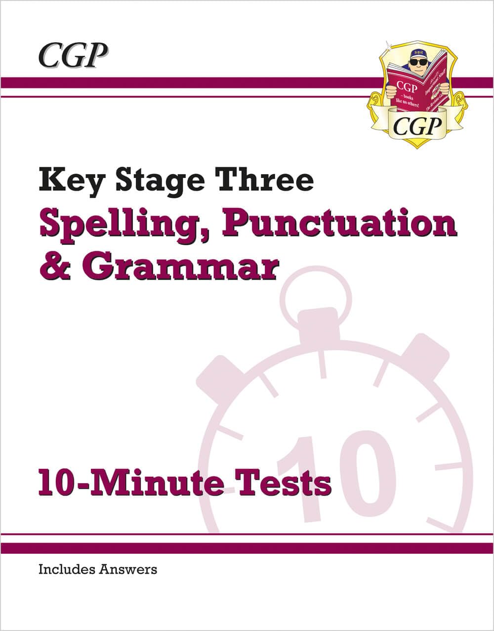 CGP KS3 Spelling, Punctuation and Grammar 10-Minute Tests (includes answers) | Paperback
