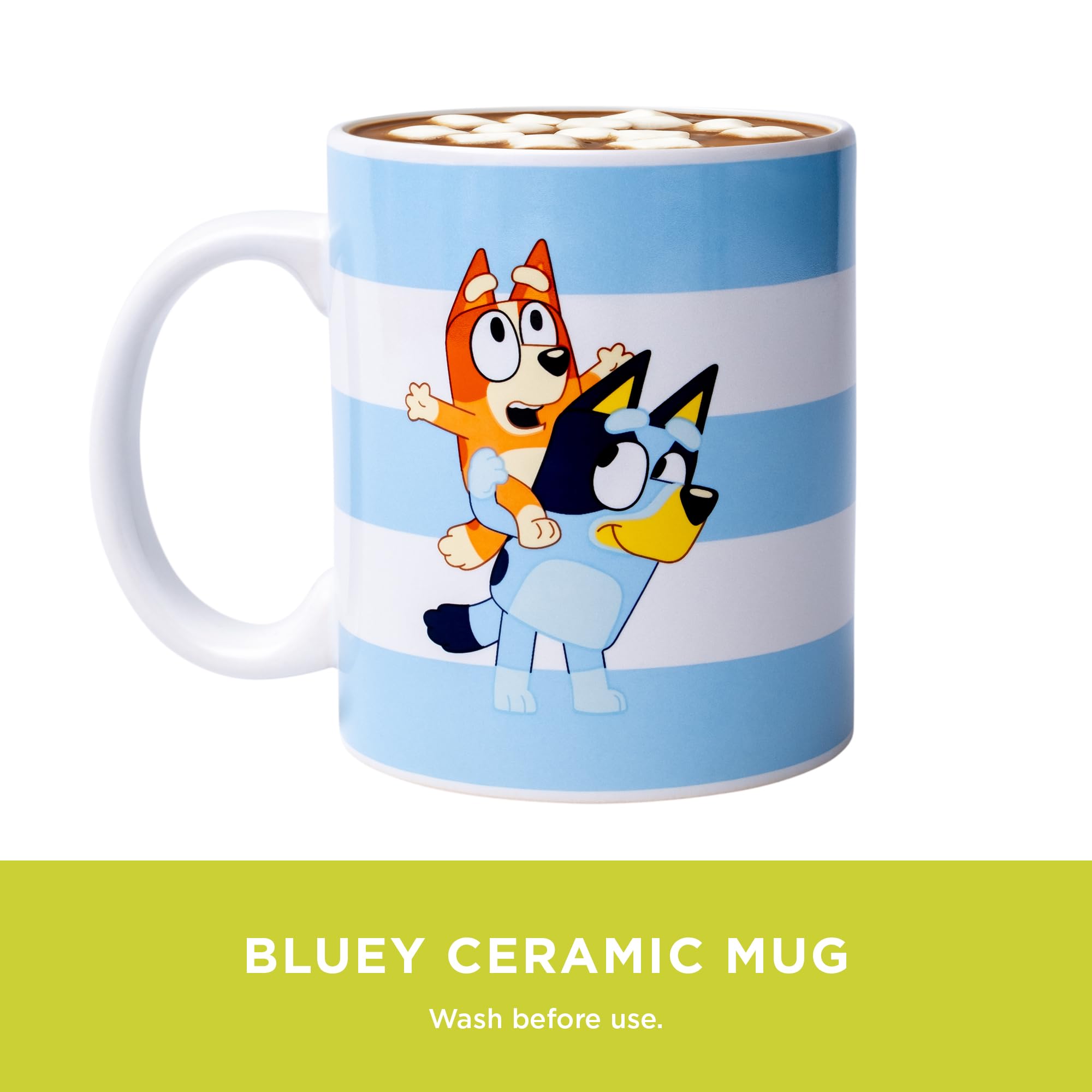 Bluey - Cosy Hot Chocolate Hamper with Ceramic Mug, Fluffy Socks & Dairy-Free Treats