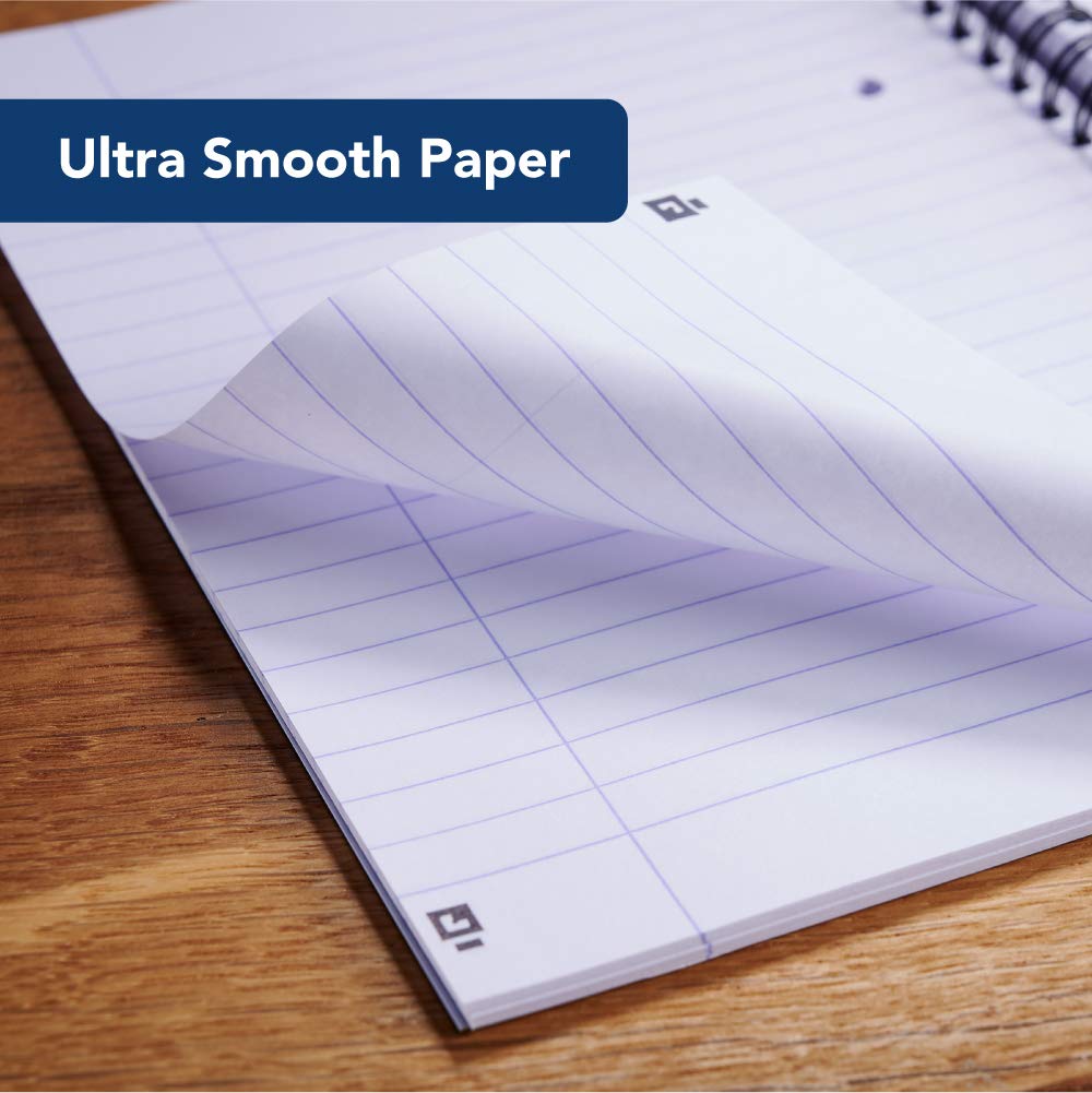 Oxford My Notes A4 Wirebound Notebook, 200 Page, 8mm Lined with Margin, Navy (Pack of 3)