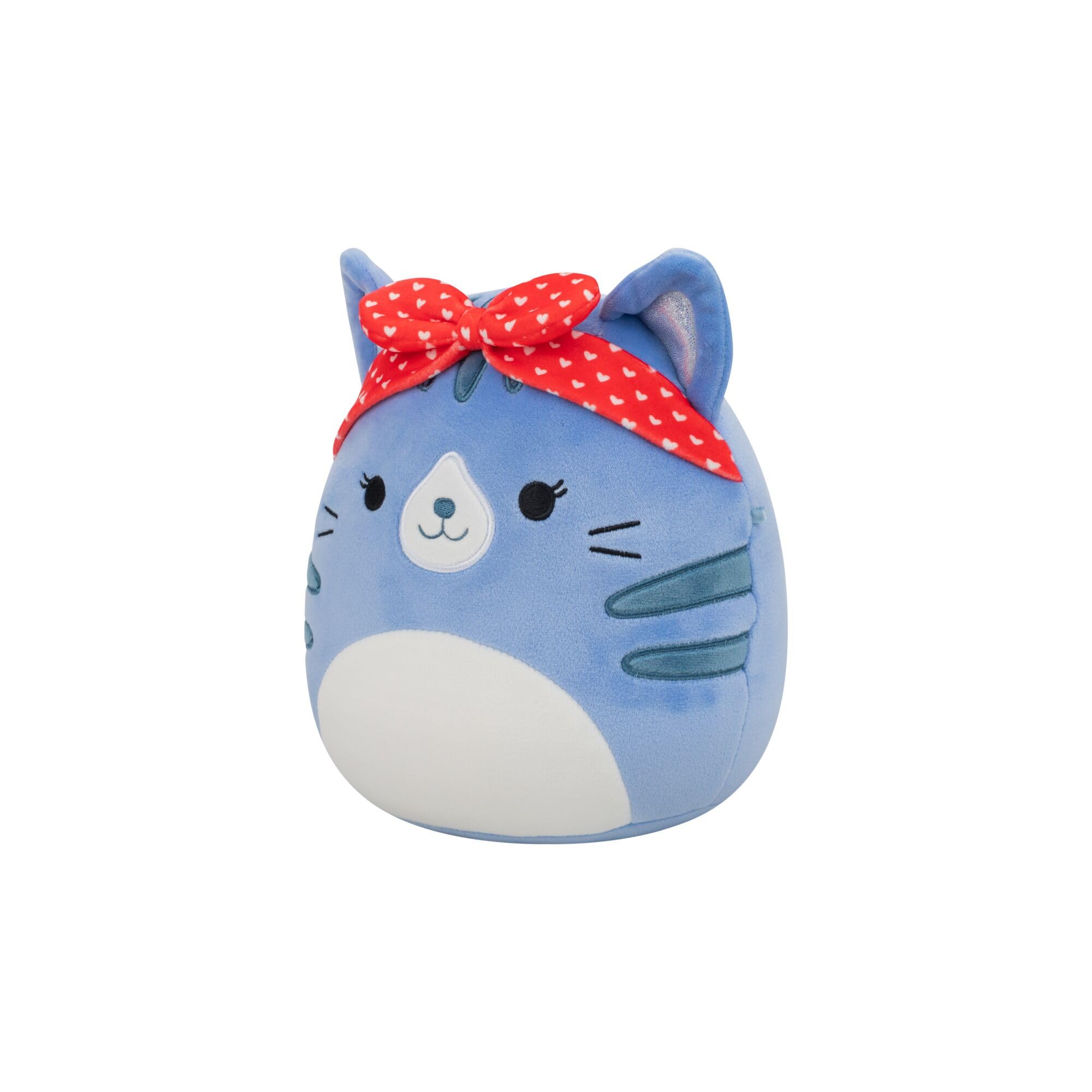 Squishmallows 7.5-Inch Carizma the Blue Tabby Cat Valentine's Plush 3