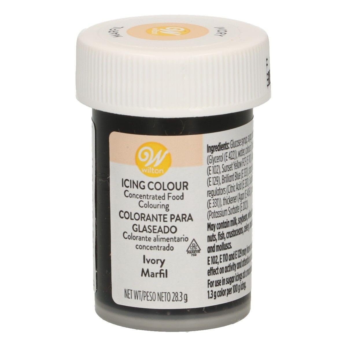 Wilton Ivory Gel Food Colouring - Concentrated Formula | 28.3g Jar 1