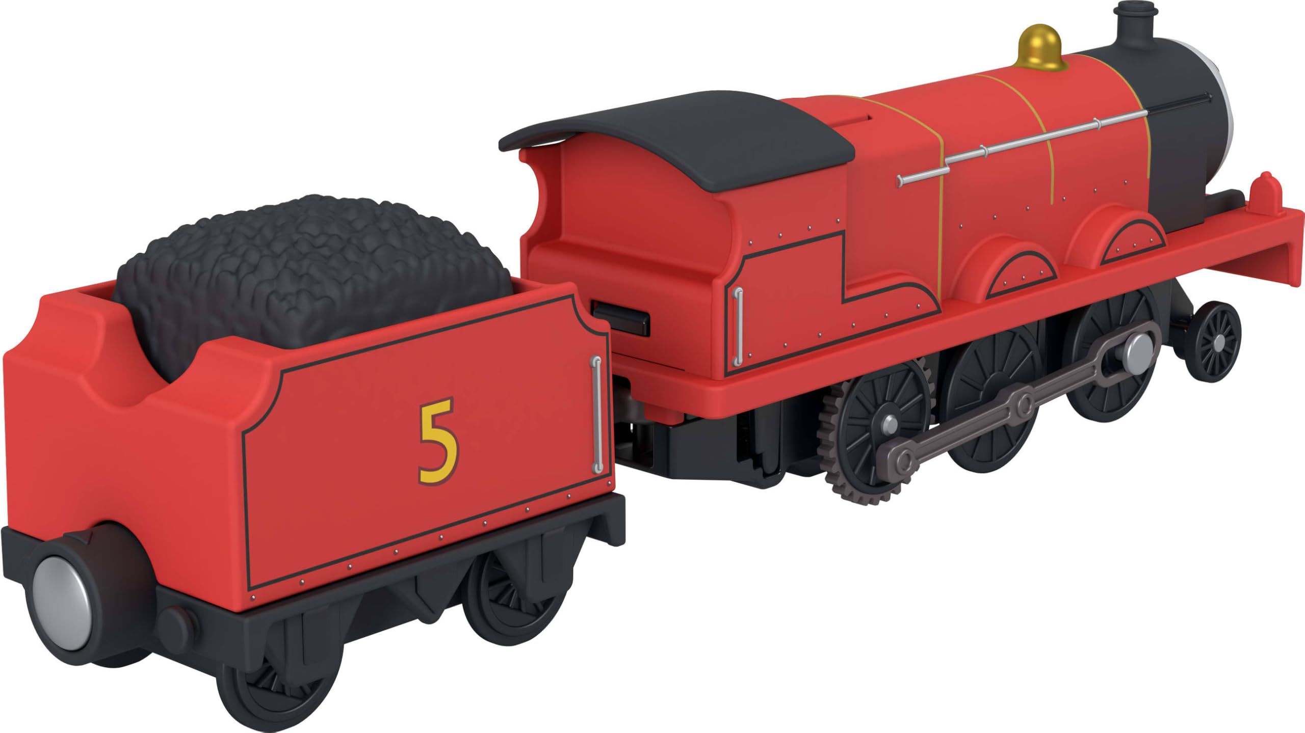 THOMAS & FRIENDS Motorized Toy Train - James Engine with Cargo Car | Battery-Powered | Ages 3+ 4