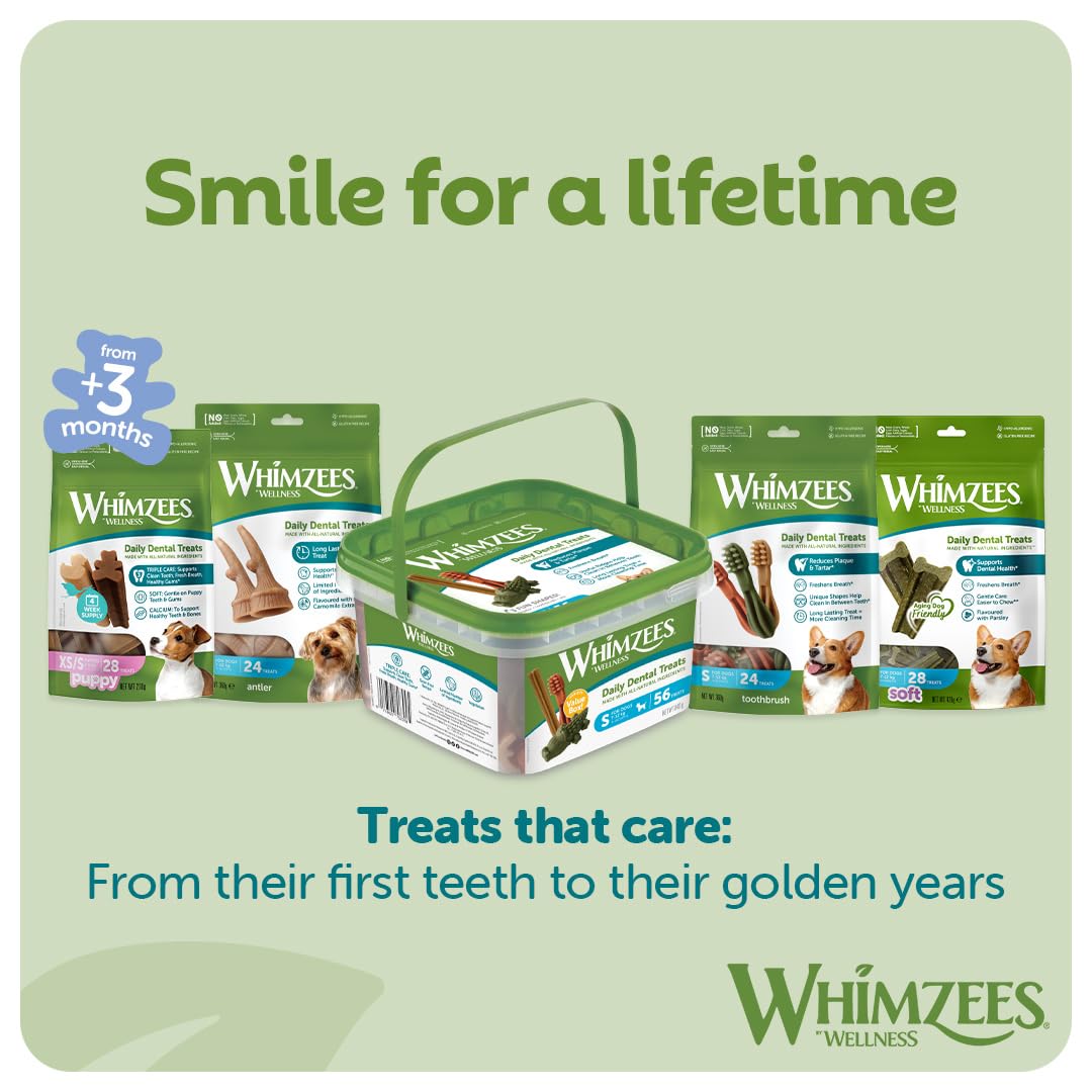 WHIMZEES By Wellness Stix Dental Chews for Small Dogs | 28 Pieces, Grain-Free, Vegetarian 7