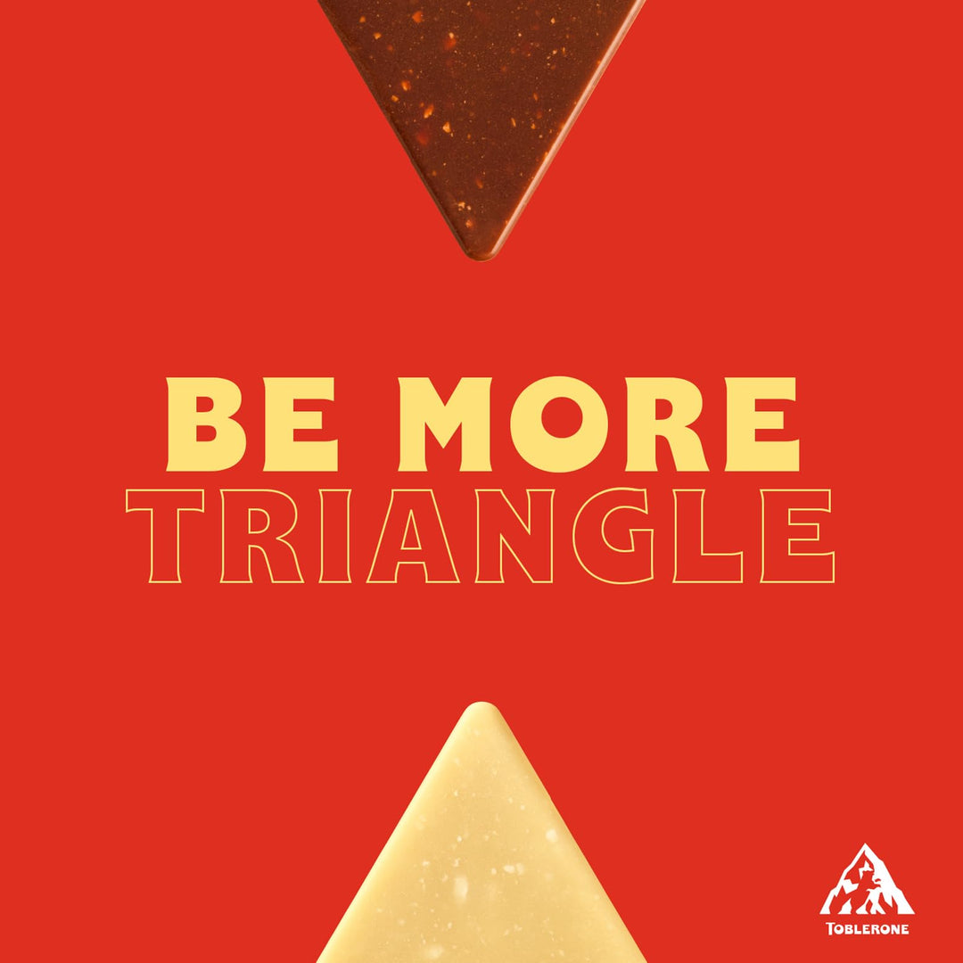 TOBLERONE Orange Twist Swiss Milk Chocolate Bar with Honey & Almond Nougat 360g