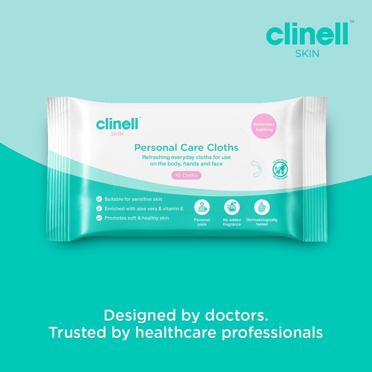 Carell Skin Refreshing Personal Care Wipes - Gentle, Alcohol-Free | 10 Count Pack 5