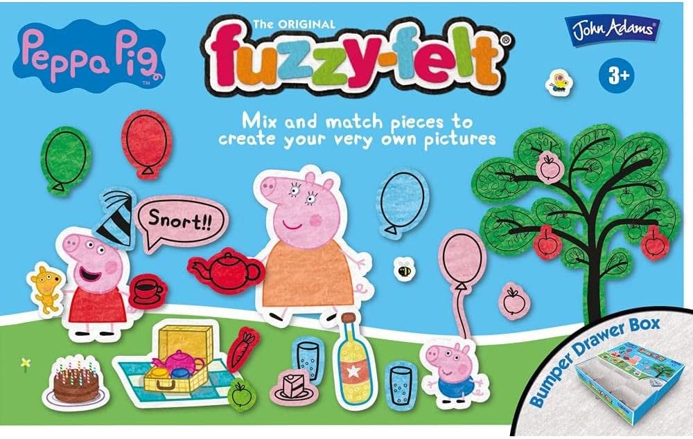 Peppa Pig Fuzzy Felt House Playset - Red 4