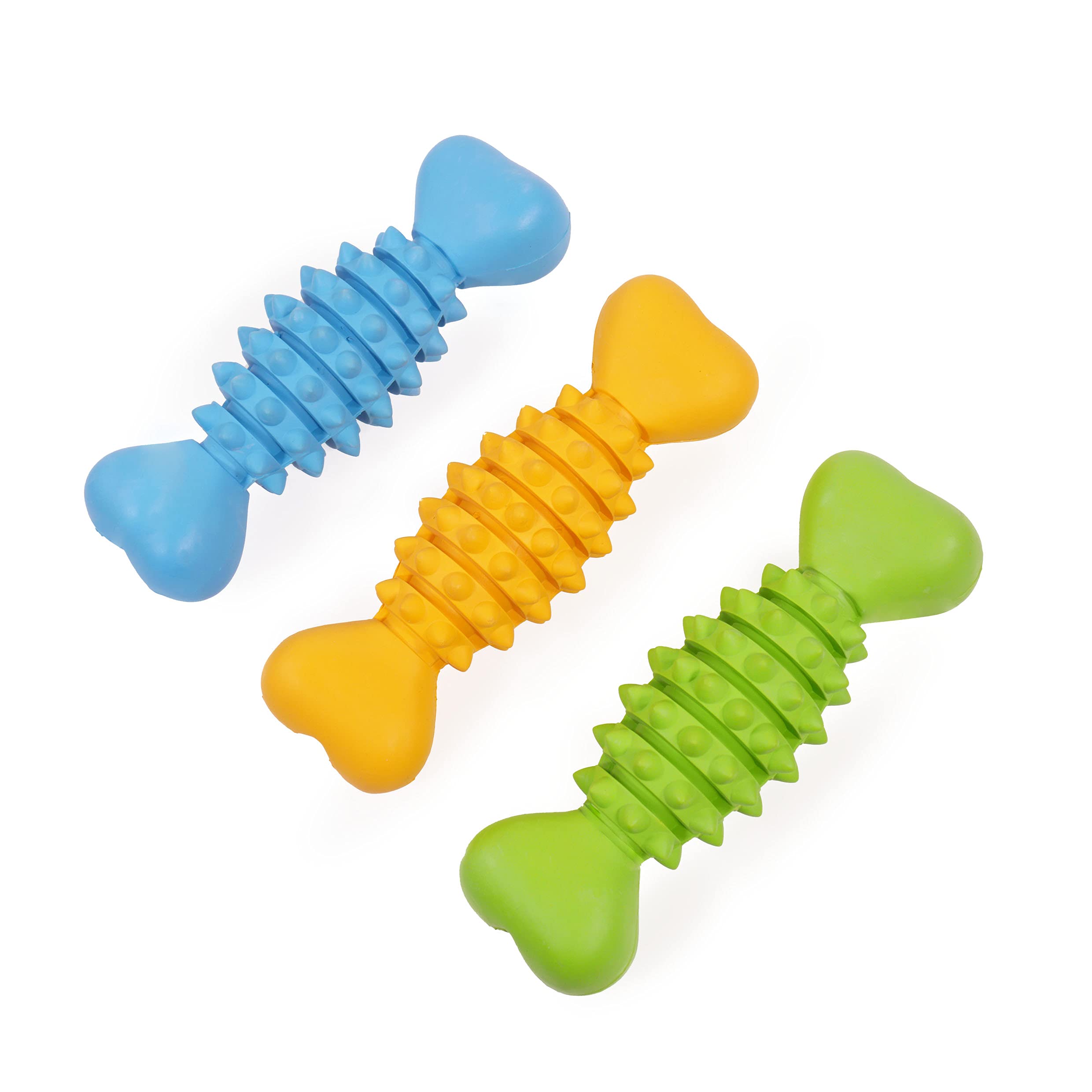 Rosewood Tough Chew Resistant Bone Dog Toy - Medium, Assorted Colours