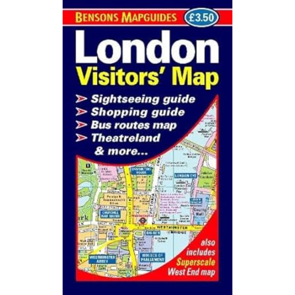 Bensons MapGuides London Visitors' Map - Folded Map, English Language