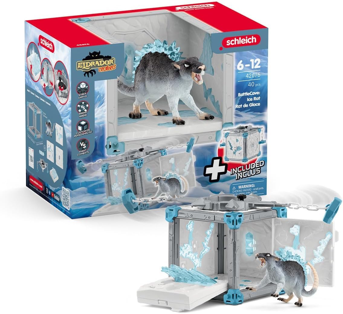 Schleich BattleCave Ice Rat - Fantasy Action Figure Playset for Ages 7-15 10