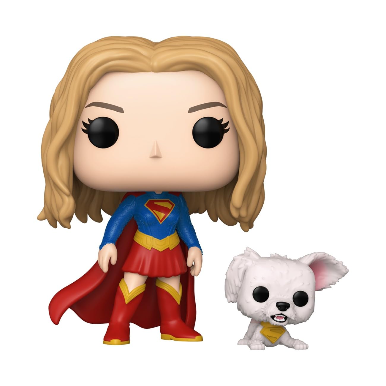 Funko POP! & Buddy: Supergirl with Puppy Krypto Collectable Vinyl Figure | Chibi Style | Model 90801