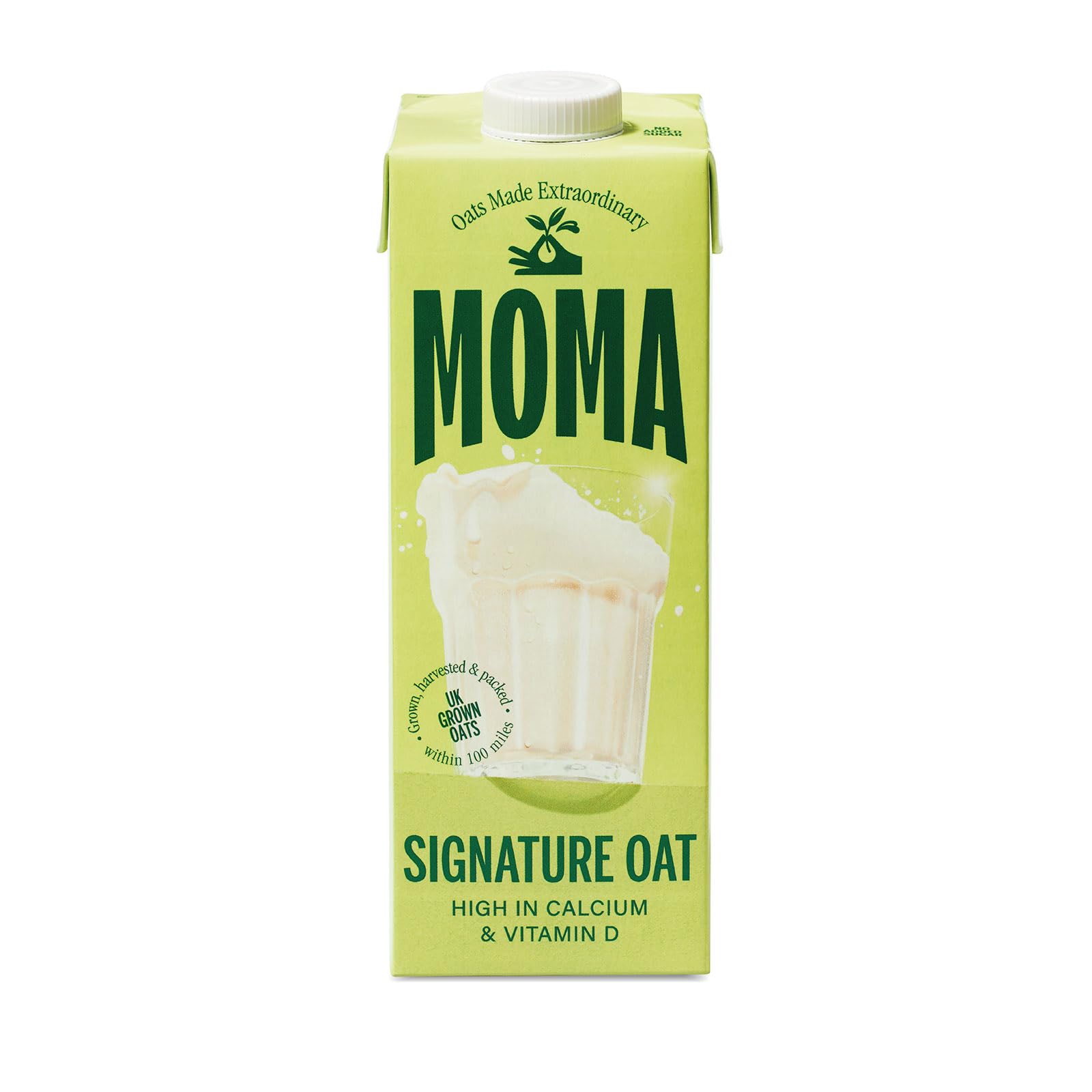 MOMA Signature Haferdrink – 1 l – Pflanzlich, vegan, mit Kalzium und Vitaminen angereichert – Hergestellt aus britischem Hafer
