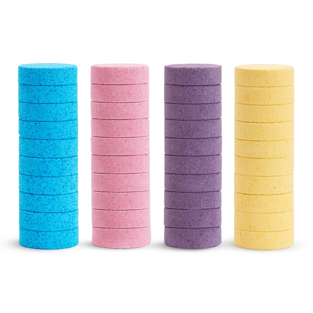 Munchkin Colour Buddies Bath Bombs - 40 Count Refill Pack | Non-Staining, Moisturizing