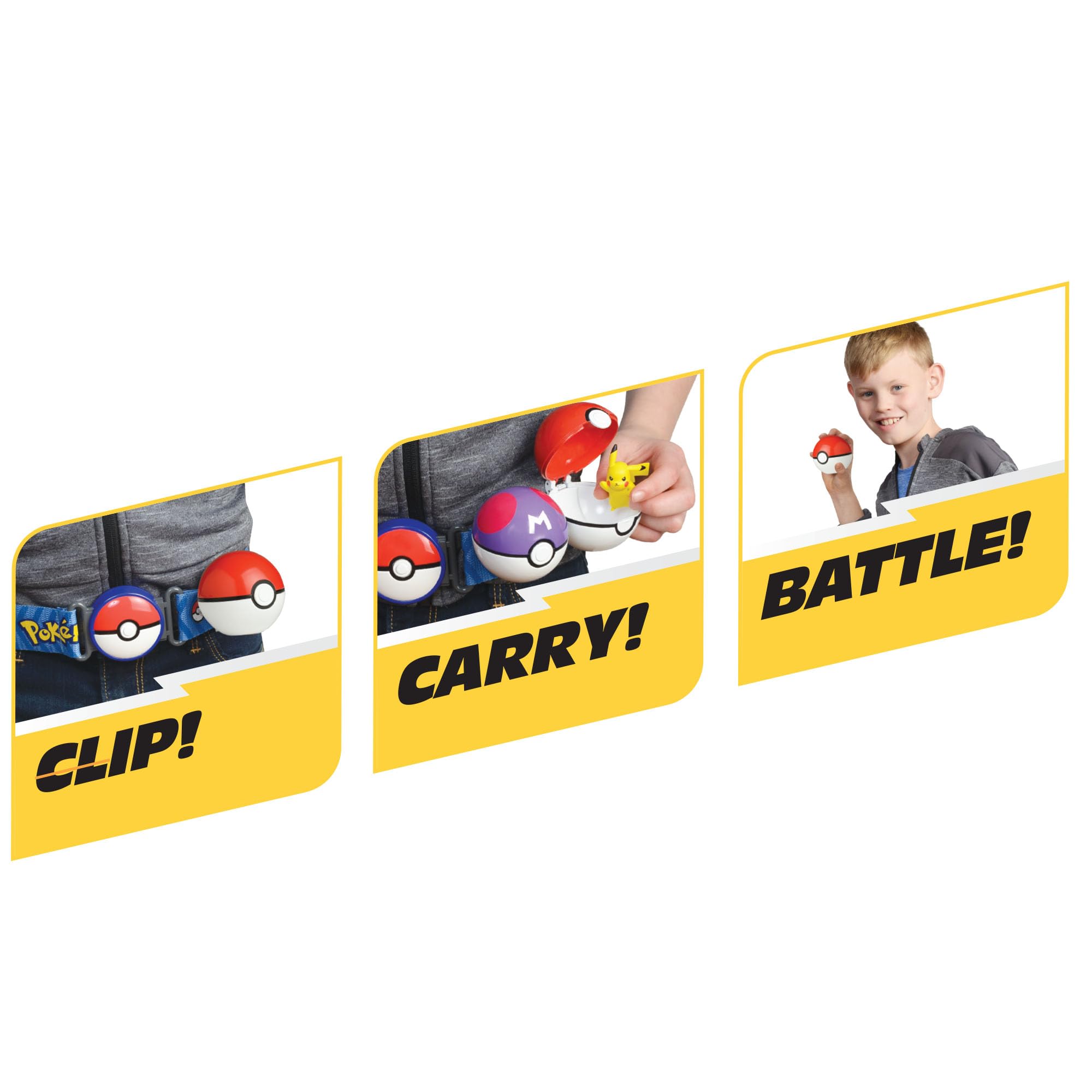 Pokémon Eevee Clip ‘N’ Go Belt Set - 2-Inch Figure, Great Ball, Love Ball | Wearable Themed Belt 3