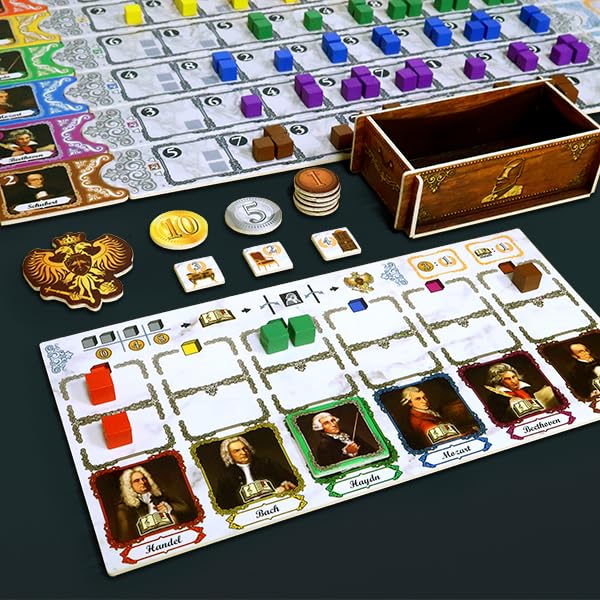 Moaideas Symphony No. 9 - Strategic Board Game for Music and Puzzle Enthusiasts