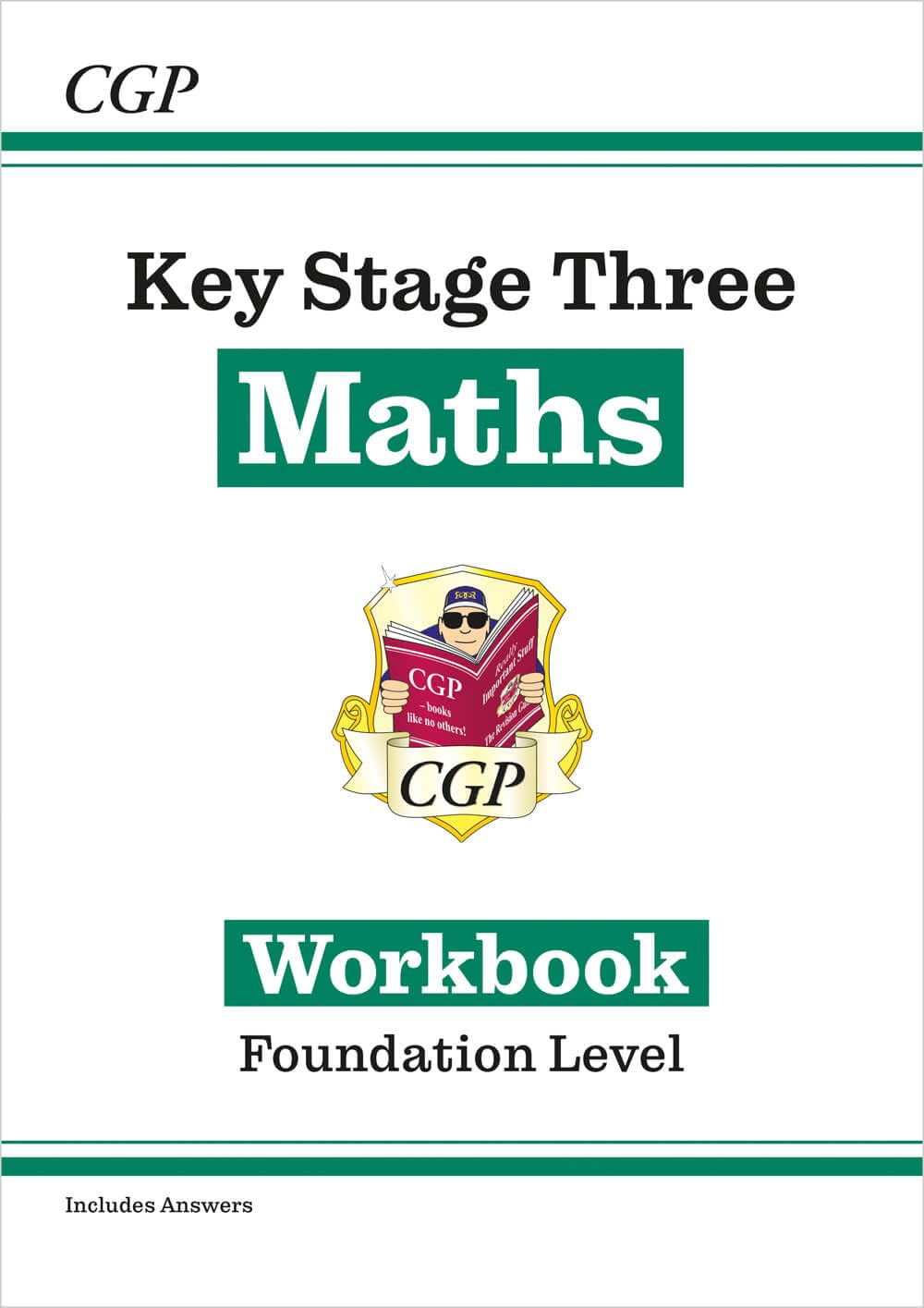 CGP KS3 Maths Workbook - Foundation Level Practice Questions with Answers | Paperback | 2023 1