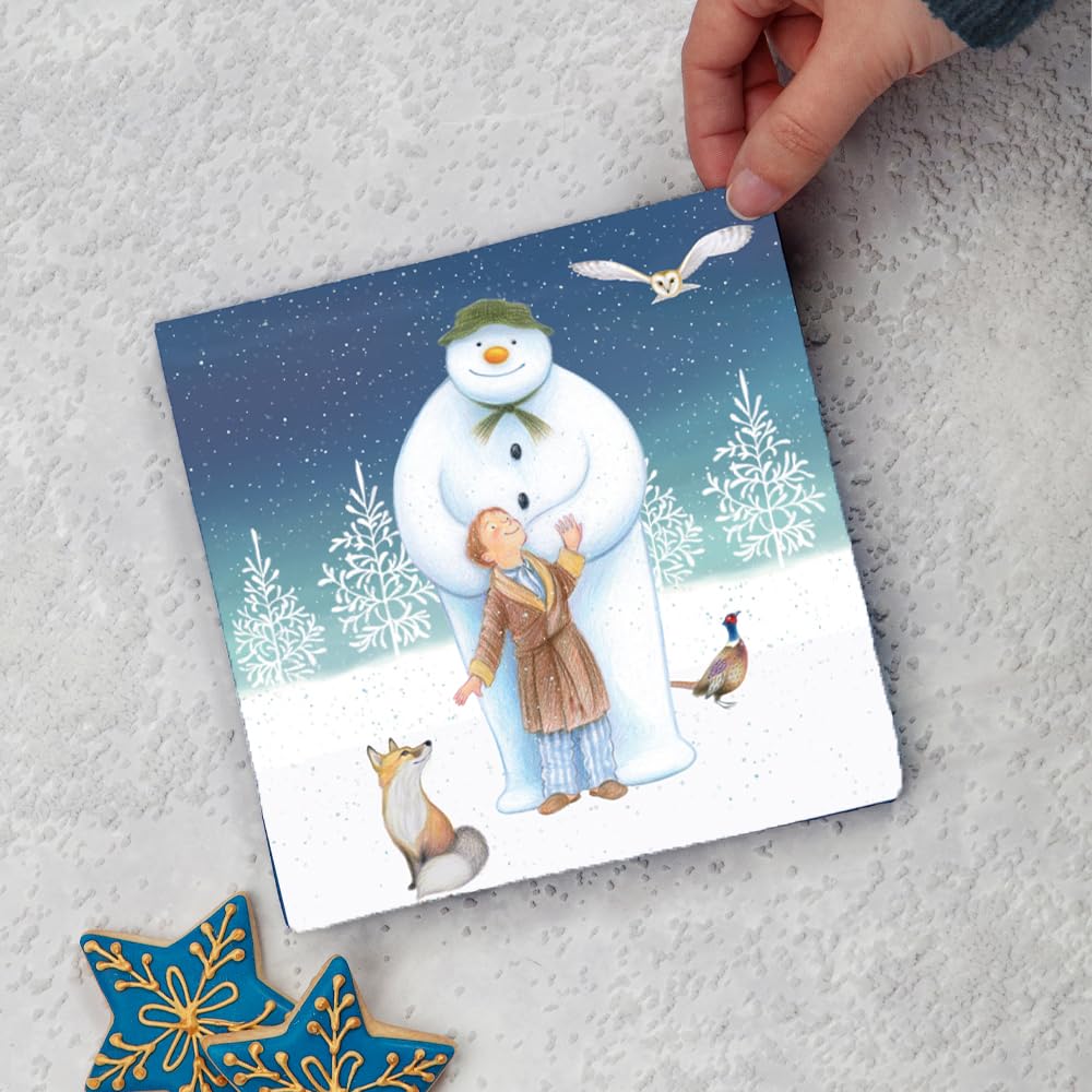 Anniversary House The Snowman Woodland Friends 3-Ply Lunch Napkins 33x33cm | Festive Christmas Party Serviettes | 20 Pack | PJ038