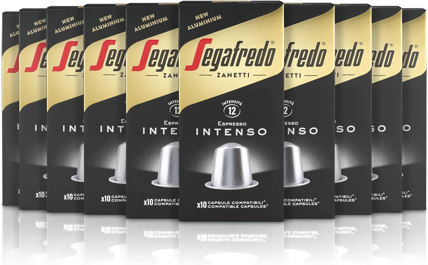 Segafredo Zanetti Intenso Coffee - 10 Nespresso® Compatible Capsules | Intensity 12 Dark Roast 1