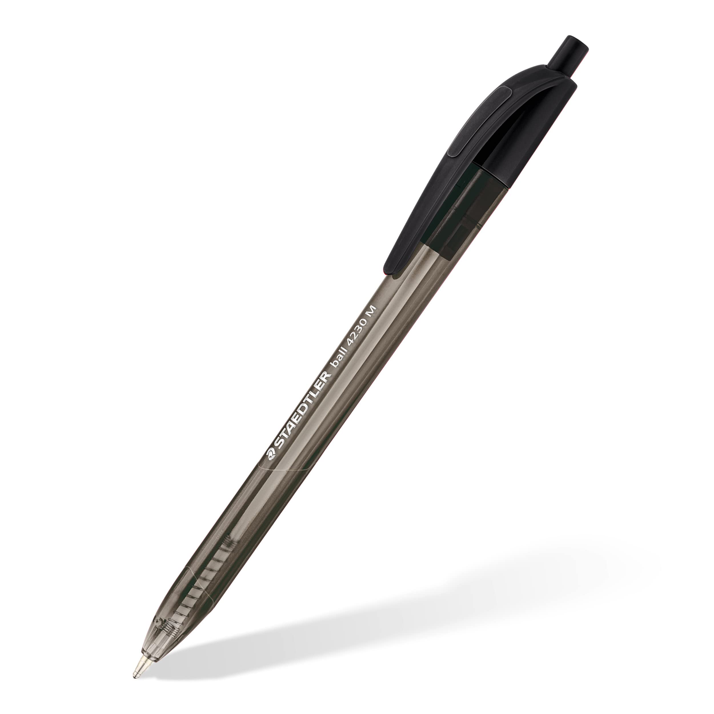 STAEDTLER 4230 M-9 Retractable Ballpoint Pen - Black Ink | 1.0mm Medium Point | Pack of 10