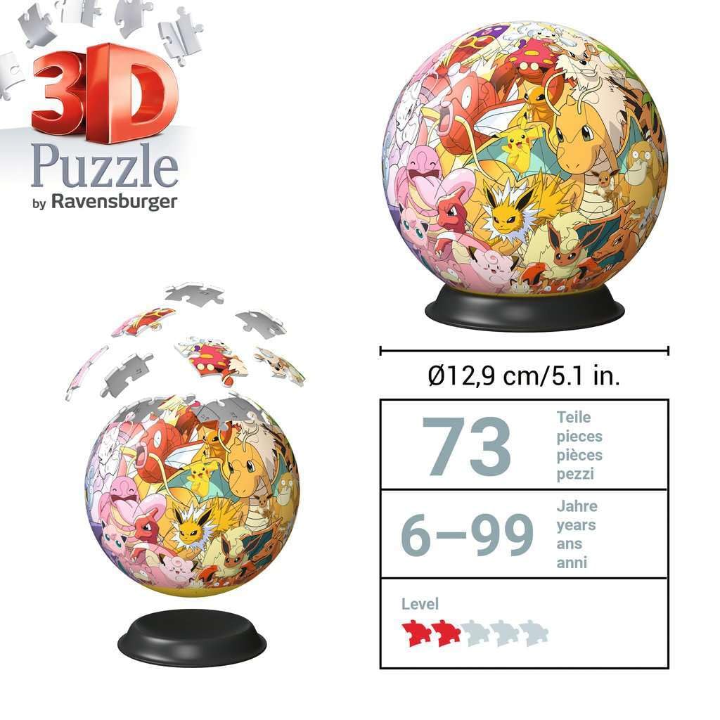 Ravensburger Pokemon 72 Piece 3D Jigsaw Puzzle Ball 2
