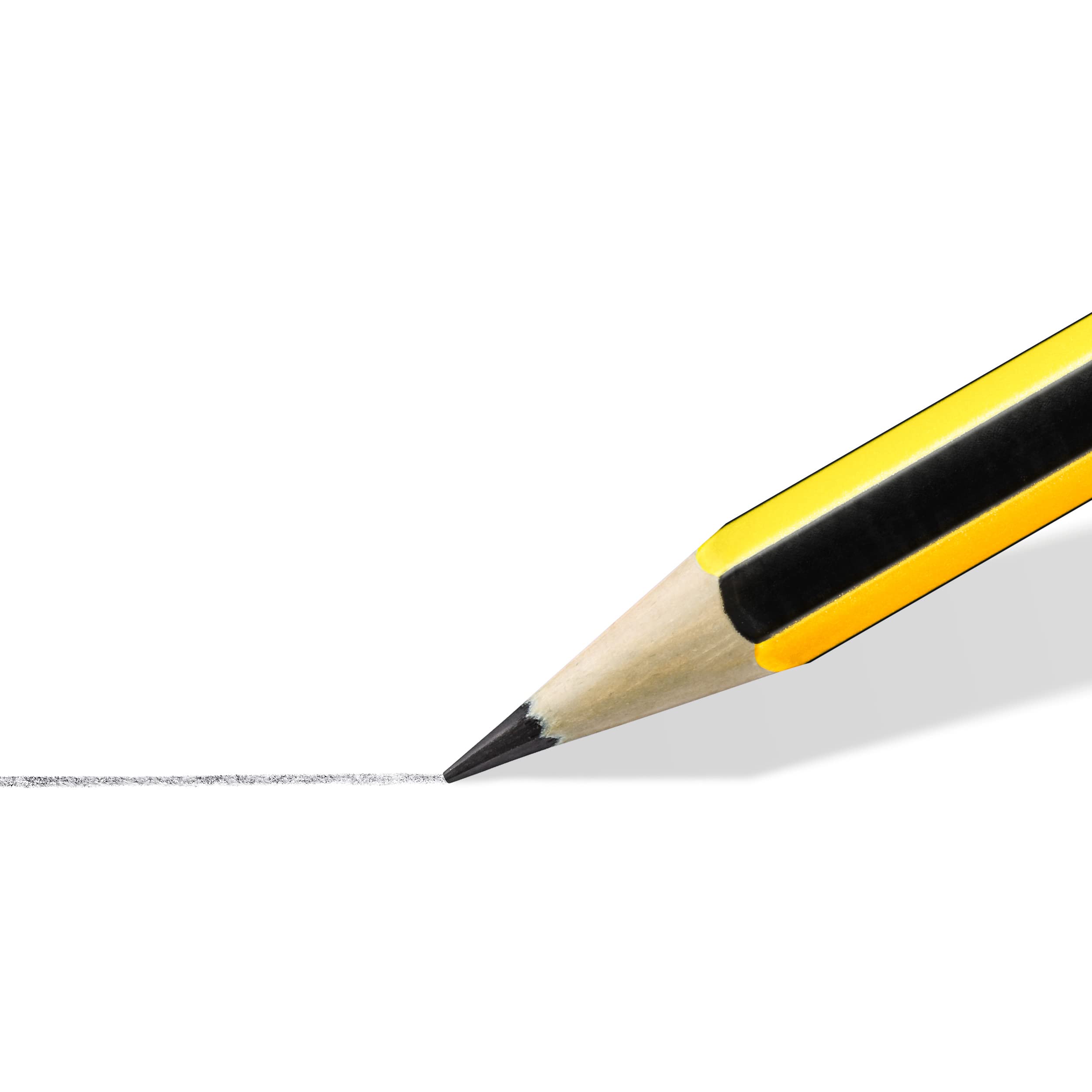 STAEDTLER Noris Drawing Pencils - Assorted Degrees (2B, B, HB, H, 2H) | Pack of 6 Pencils, Eraser & Sharpener 3
